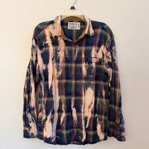 Franklin Flannels tie dye flannel shirt